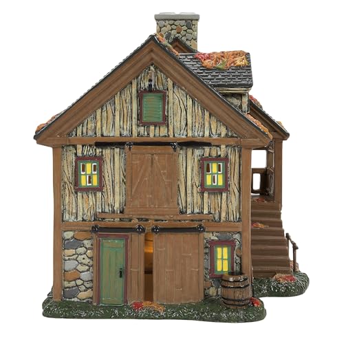 Sleepy Hollow Stables Halloween Lit Village Building - Ceramic Decor (8.58")