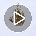 Handcrafted Mouth-Blown Glass Cornucopia Holiday Tree Ornament
