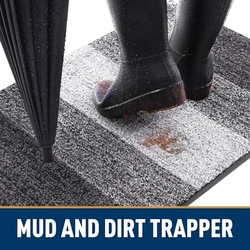 Absorbent Dog Doormat for Muddy Paws - 30x20 Inch Non-Slip Entryway Rug