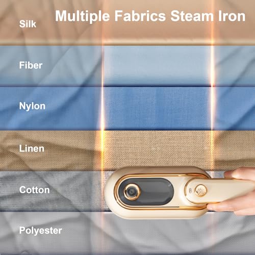 Portable Travel Garment Steamer & Mini Iron, 1200W Foldable Wrinkle Remover