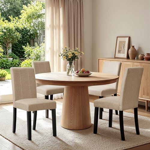 Upholstered Dining Chairs Set of 4, Modern Farmhouse Kitchen Chairs