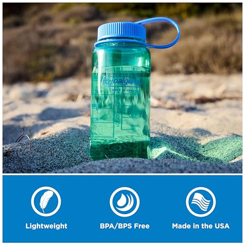Nalgene 16 oz Wide Mouth Water Bottle Cherry Blossom Slim BPA-Free