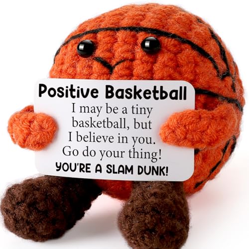 Handmade Crochet Basketball Plush Stress Relief Gift for Teens