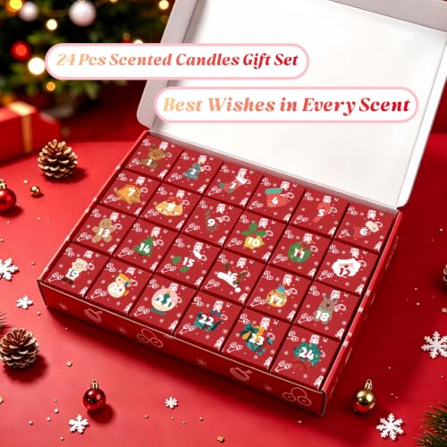 YOUMEHE Candle Advent Calendars 2026 - Advent Calendar 24 Scented Candles for Adults (Variation: Candle Advent Calendars)