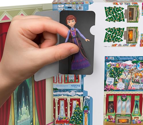 Kids Holiday Advent Calendar with Small Dolls & Toy Accessories - 24 Surprises