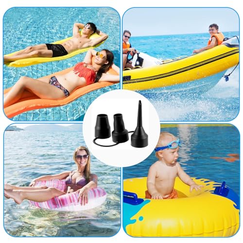 Air Pump Replacement Nozzles Set - 3 Sizes for Inflatable Toys & Mattresses