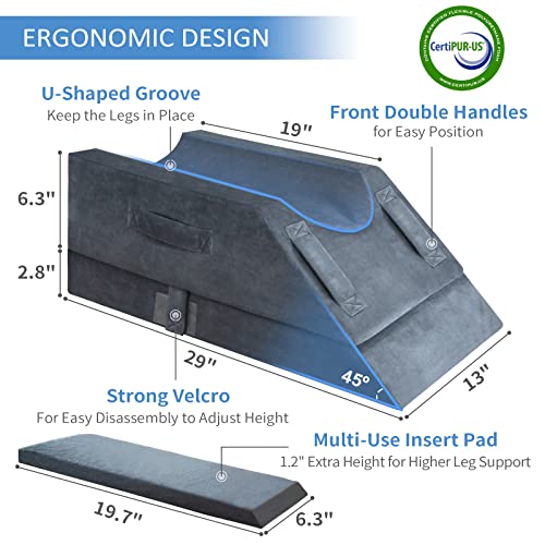 Adjustable Leg Elevation Pillow for Pain Relief & Recovery