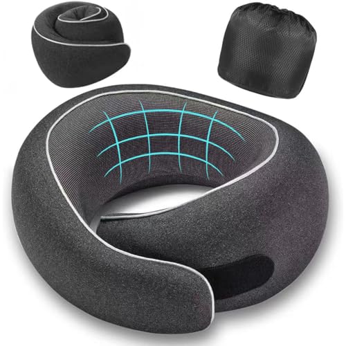 Ergonomic Travel Pillow - Memory Foam Neck Support for Comfort