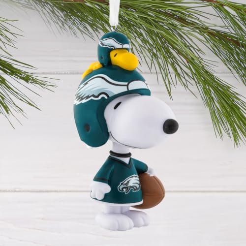Hallmark Peanuts Philadelphia Eagles Ornament - Snoopy Bobblehead - Peanuts Bouncing Buddy Eagles Holiday Decor