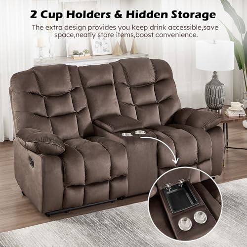 3-Piece Reclining Living Room Sofa Set with Massage and Loveseat Storage
