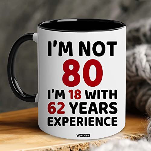 80th Birthday Mug for Men Women - 80th Variation - Gift for Grandma Grandpa Mom Dad