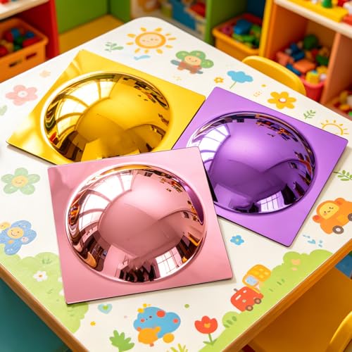 6-Piece Sensory Bubble Mirror Set - Shatter-Resistant Acrylic Wall Decor