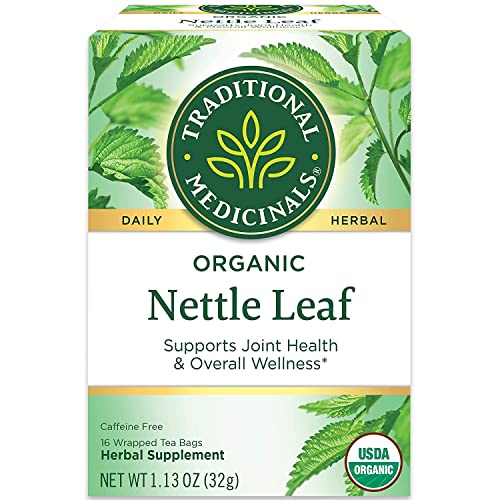 Traditional Medicinals Tea, Organic Nettle Leaf, Supports Joint Health, 48 Tea Bags (3 Pack)