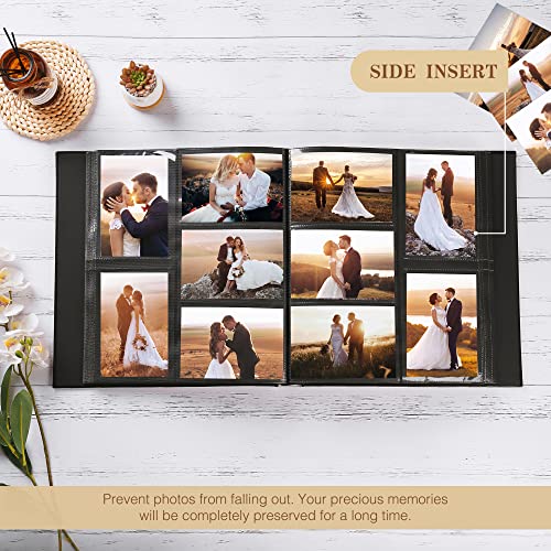 Large Capacity Photo Album for 1000 4x6 Photos, PU Leather Hardcover