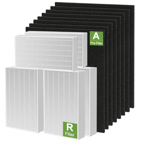 Air Purifier Replacement Filter Set with True HEPA and Carbon Pre-Filters