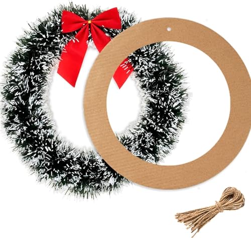 40-Piece 12-Inch Cardboard Wreath Rings for DIY Crafts and Hanging Decor