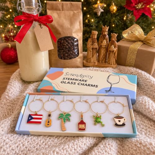 Serendipity Puerto Rico Wine Charms – Puerto Rican Souvenir Jewelry