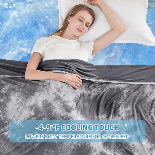 Cooling Blanket 60x80 Twin Size - Lightweight Breathable Summer Bedding