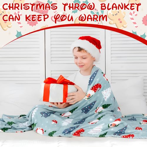 Fanfanwin 10-Pack Christmas Throw Blankets 51 x 59 Inch, Festive Holiday Decor