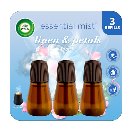 Essential Oil Mist Air Freshener Refill Pack, Linen & Petals - 3 Count