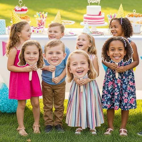10 Pack Custom Big Head Cutouts on a Stick - Personalized Photo Signs