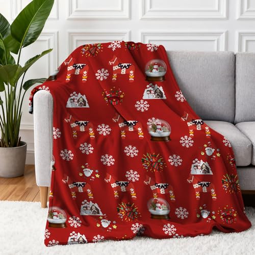 COMFAR Christmas 40x60in Blanket Throw - Cute Holiday Fleece for Adults & Kids, 30/40" x 60" Variation Included