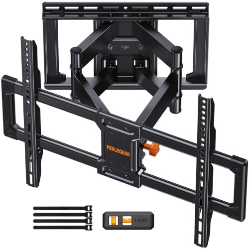 Perlegear Full Motion TV Wall Mount for 42-90 Inch TVs up to 132 lbs