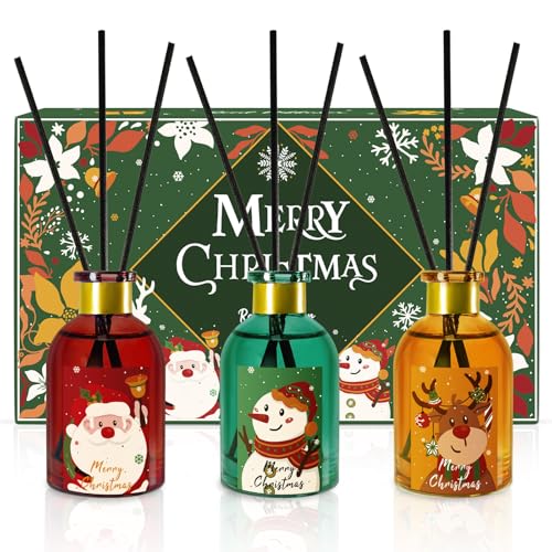 Christmas Reed Diffuser Set with 18 Sticks (5.3 Fl.oz)