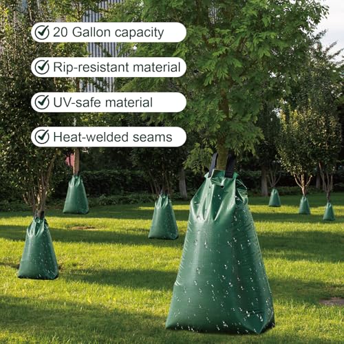 20-Gallon Slow Release Tree Watering Bags, Drip Irrigation System (3 Pack)