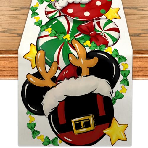 Christmas Table Runner 13x72 Inch Holiday Xmas Home Decor Party Tablecloth