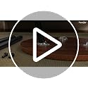 2-Piece Nesting Coffee Table Set, Mid-Century Modern Walnut Oval Tables