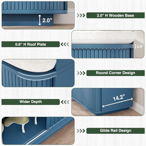Entryway Hall Tree with Padded Bench, Shoe Storage, and 5 Metal Hooks