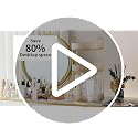 Shuang Qing Clear 3-Tier Rotating Makeup Organizer for Vanity & Bathroom Counter