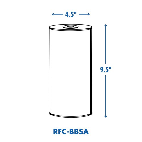 Culligan RFC-BBSA 25 Micron Whole House Water Filter for Sediment, 10" x 4.5" Compatible Replacement for FXHTC, W50PEHD, GXWH40L, GXWH35F, GNWH38S, WFHD13001 (Pack of 2)