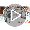 Geelin 2 Pcs Miniature Stone Steps Christmas Village Staircase with