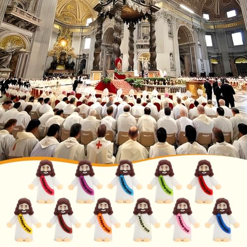 40 Pcs Mini Jesus Figurines Bulk - Tiny Pocket Religious Toys for Parties
