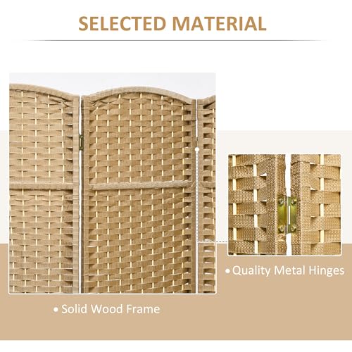 8-Panel Folding Room Divider, 5.6ft Tall Freestanding Privacy Screen