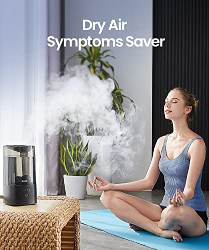 2.0L Cool Mist Ultrasonic Humidifier for Bedroom and Nursery, Black