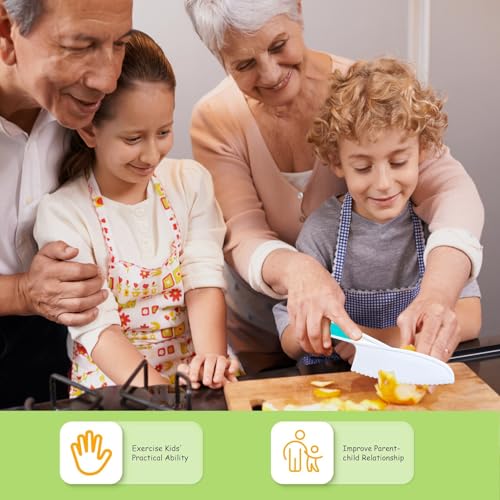 Kids Kitchen Knife Set 6-Piece Safe Toddler Cooking Tools
