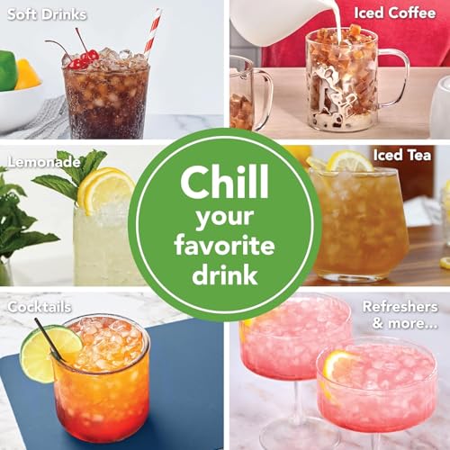 Silicone Mini Ice Cube Maker Cylinder 2-Pack - Squeeze & Release Mold