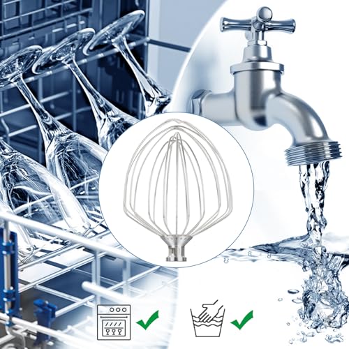 Stainless Steel Whisk Attachment for 7-Quart Lift-Bowl Stand Mixers
