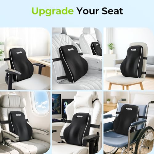 Ergonomic Lumbar Support Pillow for Office Chair - Memory Foam