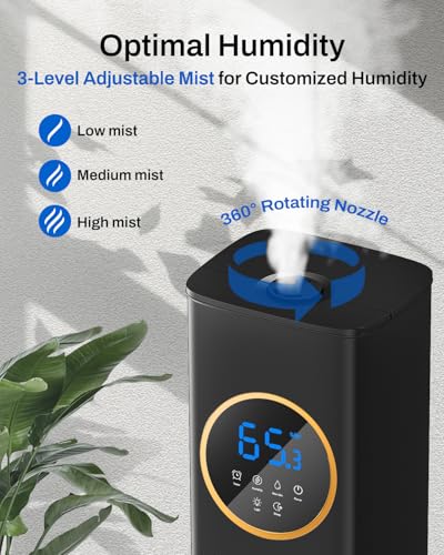 Large Room Cool Mist Humidifier 8L Top Fill with Essential Oil Tray