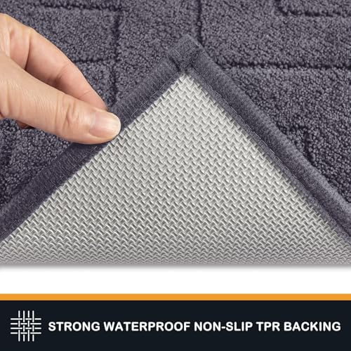 Indoor Dirt Trapping Door Mat - Non-Slip Washable Entryway Rug (20" x 31.5")