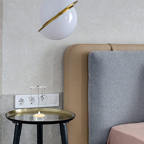 Rotating Tea Light Candle Holder - Silver Spinning Star Carousel