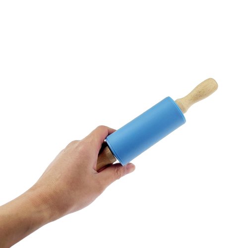 Zelerdo 12 Pack Mini Small Rolling Pin 9 Inch Kids Rolling Pin Wooden Handle for Home Kitchen