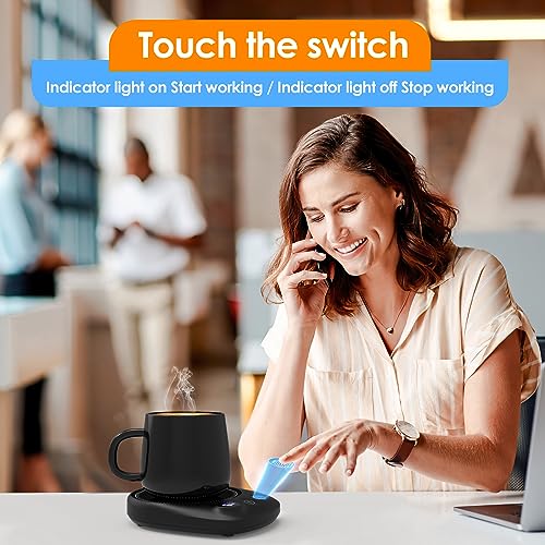 Electric Coffee Mug Warmer with 4 Temperature Settings and Auto Shut-Off