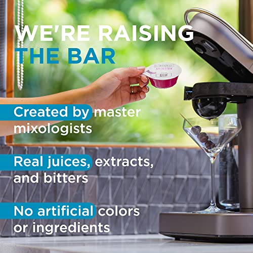 Bartesian Whiskey Lovers Cocktail Mixer Capsules 24-Pack for Home Bar