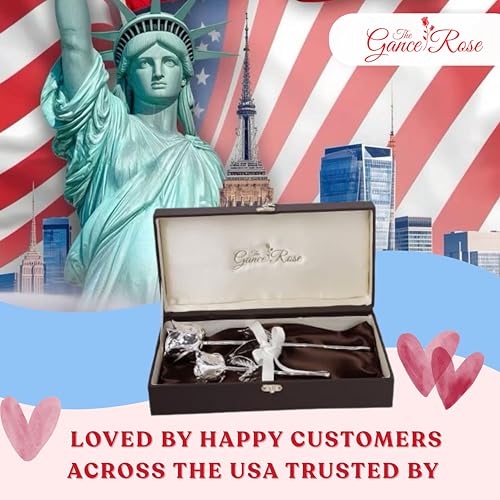 Silver Plated Dipped Handmade Rose Combo Set - 7 Inch & 11 Inch, THE GANCE ROSE