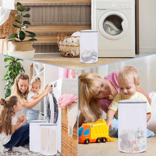 2-Pack Honeycomb Mesh Laundry Bag for Sneakers and Delicates